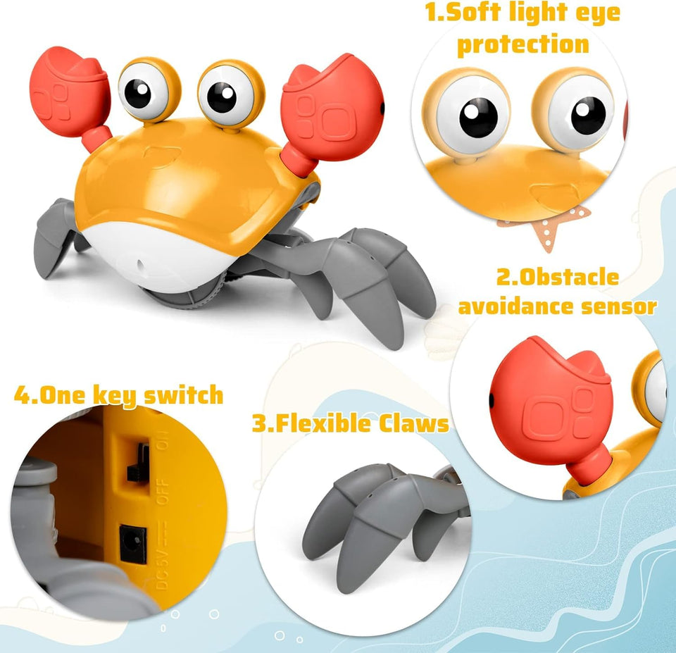 NexoraPk™ – Crawling Crab Baby Toy