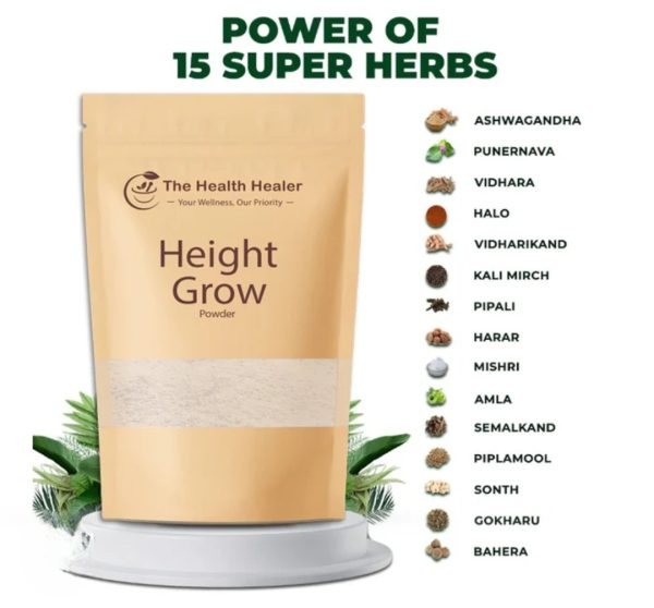 The Health Healer Height Grow Powder – 100% Natural 50g